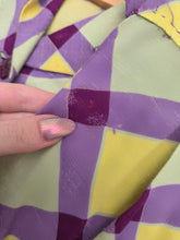 Load image into Gallery viewer, 1940s Purple, Yellow and Green Plaid Summer Suit