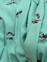 Load image into Gallery viewer, 1940s Turquoise Blue Elephant Print Sun Dress and Bolero Set