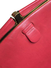 Load image into Gallery viewer, Early 1950s Coral Red Leather Bag