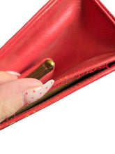 Load image into Gallery viewer, Early 1950s Coral Red Leather Bag