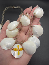 Load image into Gallery viewer, 1940s Rare World War Two Shell USAAF Hand Painted Necklace and Bracelet Set