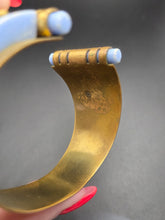 Load image into Gallery viewer, 1930s Art Deco Incredibly Rare Jean Painleve Blue Mermaid Cuff Bangle