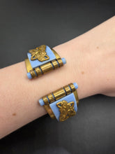 Load image into Gallery viewer, 1930s Art Deco Incredibly Rare Jean Painleve Blue Mermaid Cuff Bangle