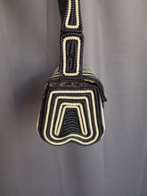 Load image into Gallery viewer, 1940s Black and White Telephone Cord Box Bag