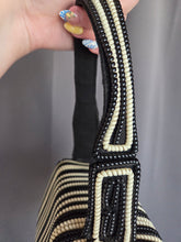 Load image into Gallery viewer, 1940s Black and White Telephone Cord Box Bag