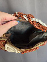 Load image into Gallery viewer, 1940s Rare Brown and White Telephone Cord Box Bag