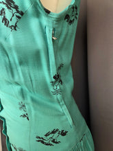 Load image into Gallery viewer, 1940s Turquoise Blue Elephant Print Sun Dress and Bolero Set