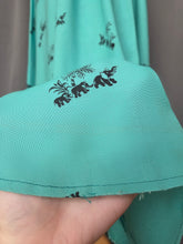 Load image into Gallery viewer, 1940s Turquoise Blue Elephant Print Sun Dress and Bolero Set
