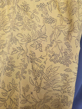 Load image into Gallery viewer, 1940s Yellow and Black Silk Rayon Dress