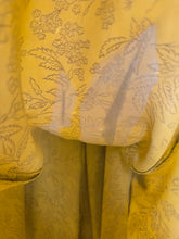 Load image into Gallery viewer, 1940s Yellow and Black Silk Rayon Dress