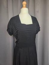 Load image into Gallery viewer, 1940s Black Layered Cocktail Dress