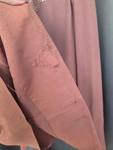 Load image into Gallery viewer, 1940s Mushroom Taupe Brown Crepe Studded Dress