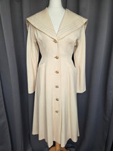 Load image into Gallery viewer, 1940s Cream Sailor Coat With Nautical Collar Back and Buttons