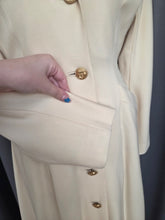 Load image into Gallery viewer, 1940s Cream Sailor Coat With Nautical Collar Back and Buttons