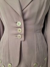Load image into Gallery viewer, 1940s Rare Lilac/Dusky Pink Button Detail Suit