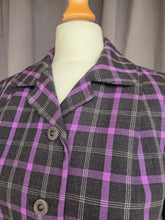 Load image into Gallery viewer, 1940s Purple and Black Check Suit