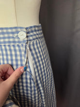 Load image into Gallery viewer, 1940s Blue and White Gingham Summer Suit