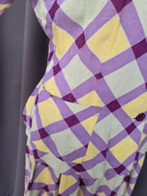 Load image into Gallery viewer, 1940s Purple, Yellow and Green Plaid Summer Suit