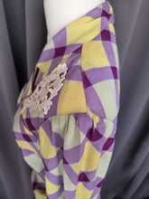 Load image into Gallery viewer, 1940s Purple, Yellow and Green Plaid Summer Suit