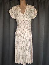 Load image into Gallery viewer, 1940s Red and White Polka Dot Dress