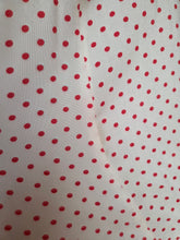 Load image into Gallery viewer, 1940s Red and White Polka Dot Dress