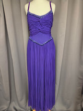 Load image into Gallery viewer, 1940s Purple/Blue Long Evening Dress With Sequins and Drape