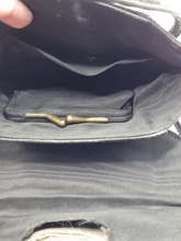 Load image into Gallery viewer, 1930s/1940s Black Stitched Edge Leather Bag