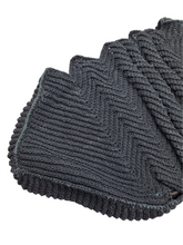 Load image into Gallery viewer, 1940s Huge Chunky Black Crochet Clutch Bag