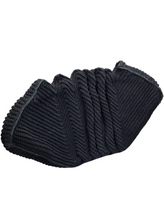 Load image into Gallery viewer, 1940s Huge Chunky Black Crochet Clutch Bag