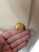 Load image into Gallery viewer, 1940s Cream Sailor Coat With Nautical Collar Back and Buttons