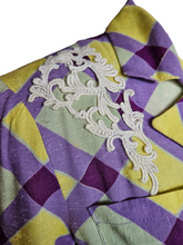 Load image into Gallery viewer, 1940s Purple, Yellow and Green Plaid Summer Suit