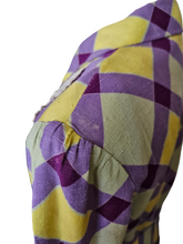 Load image into Gallery viewer, 1940s Purple, Yellow and Green Plaid Summer Suit