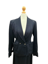 Load image into Gallery viewer, 1940s Black Double Breasted Suit