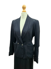 Load image into Gallery viewer, 1940s Black Double Breasted Suit