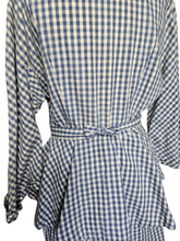 Load image into Gallery viewer, 1940s Blue and White Gingham Summer Suit
