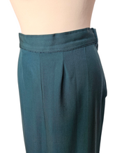 Load image into Gallery viewer, 1940s Dark Teal Gabardine Pointed Collar Suit