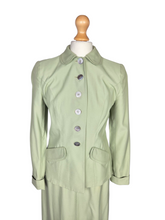 Load image into Gallery viewer, 1940s Apple Green Round Collar Suit