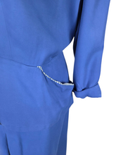 Load image into Gallery viewer, 1940s Royal Blue Modesty Panel Suit - A/F