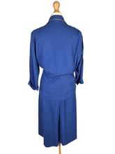 Load image into Gallery viewer, 1940s Royal Blue Modesty Panel Suit - A/F