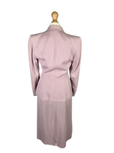 Load image into Gallery viewer, 1940s Rare Lilac/Dusky Pink Button Detail Suit