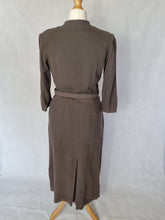 Load image into Gallery viewer, 1940s Grey Dress With Beading and Sequins
