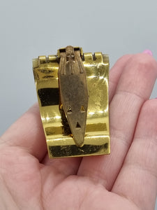 1930s Jean Painleve Cream Galalith Seahorse Dress Clip