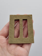 Load image into Gallery viewer, 1930s Galalith? Grey Marbled Buckle
