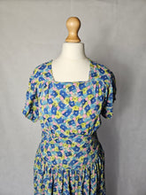 Load image into Gallery viewer, 1940s Bright Colourful Spot Abstract Dress
