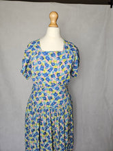 Load image into Gallery viewer, 1940s Bright Colourful Spot Abstract Dress
