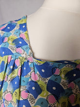 Load image into Gallery viewer, 1940s Bright Colourful Spot Abstract Dress
