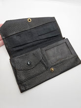 Load image into Gallery viewer, 1940s Black Leather Tourist Purse/Bag
