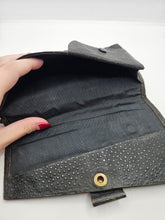 Load image into Gallery viewer, 1940s Black Leather Tourist Purse/Bag
