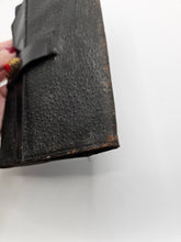 Load image into Gallery viewer, 1940s Black Leather Tourist Purse/Bag
