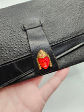 Load image into Gallery viewer, 1940s Black Leather Tourist Purse/Bag
